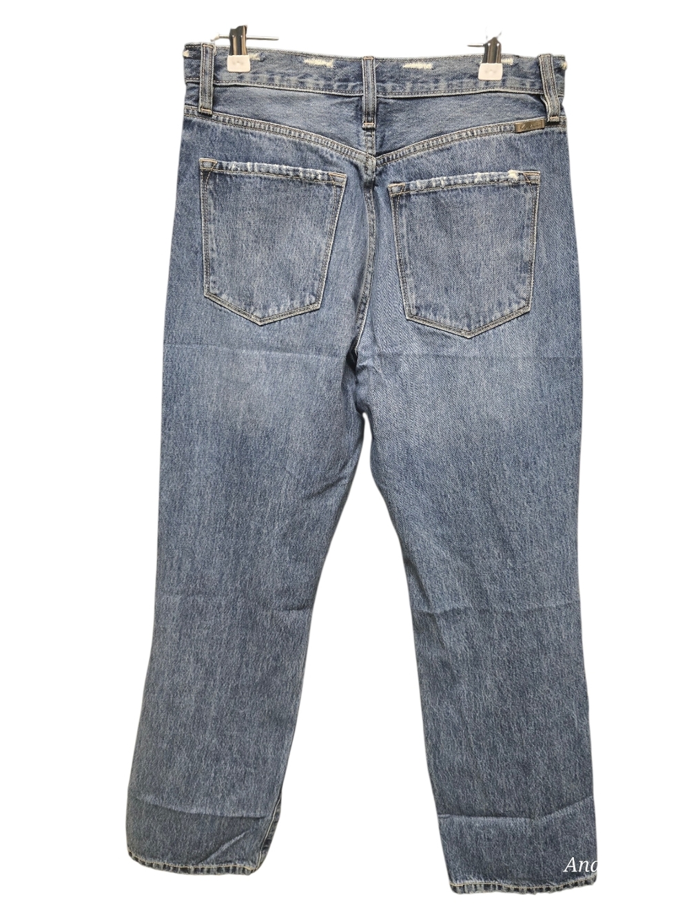 Kancan High Waist Distressed Straight Leg Cropped Jeans Sz. 27/7 - Picture 2 of 11